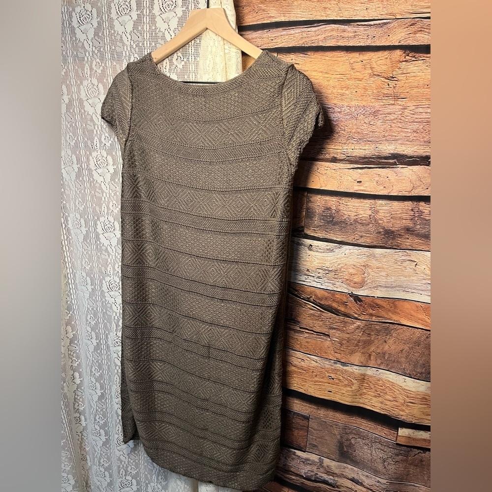 Anne Klein Gold and Brown Dress - Picture 11 of 14